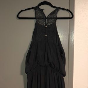 High neck maxi dress